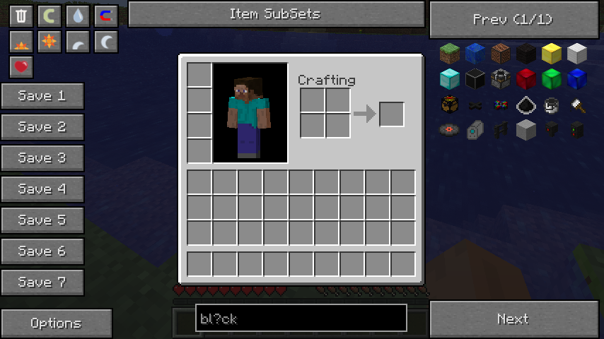 Not Enough Items Mod: Inventory