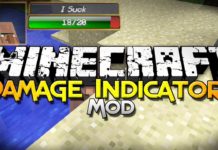 Damage Indicators Mod 1.12.2/1.12.1/1.12/1.11.2 for Minecraft
